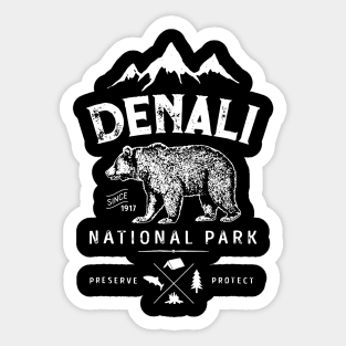 Denali National Park and Preserve Shirt US Alaska Vintage Sticker